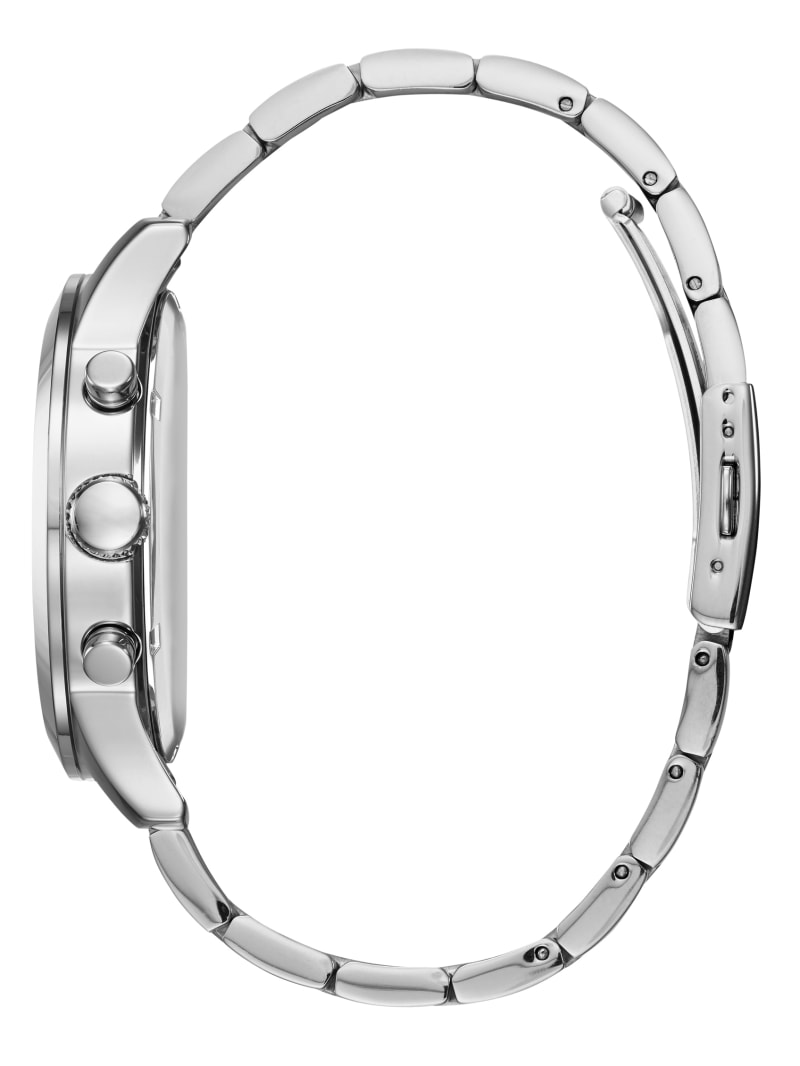 Zegarek Męskie Guess Silver-Tone Klasyczne Srebrne | 529863-NPR