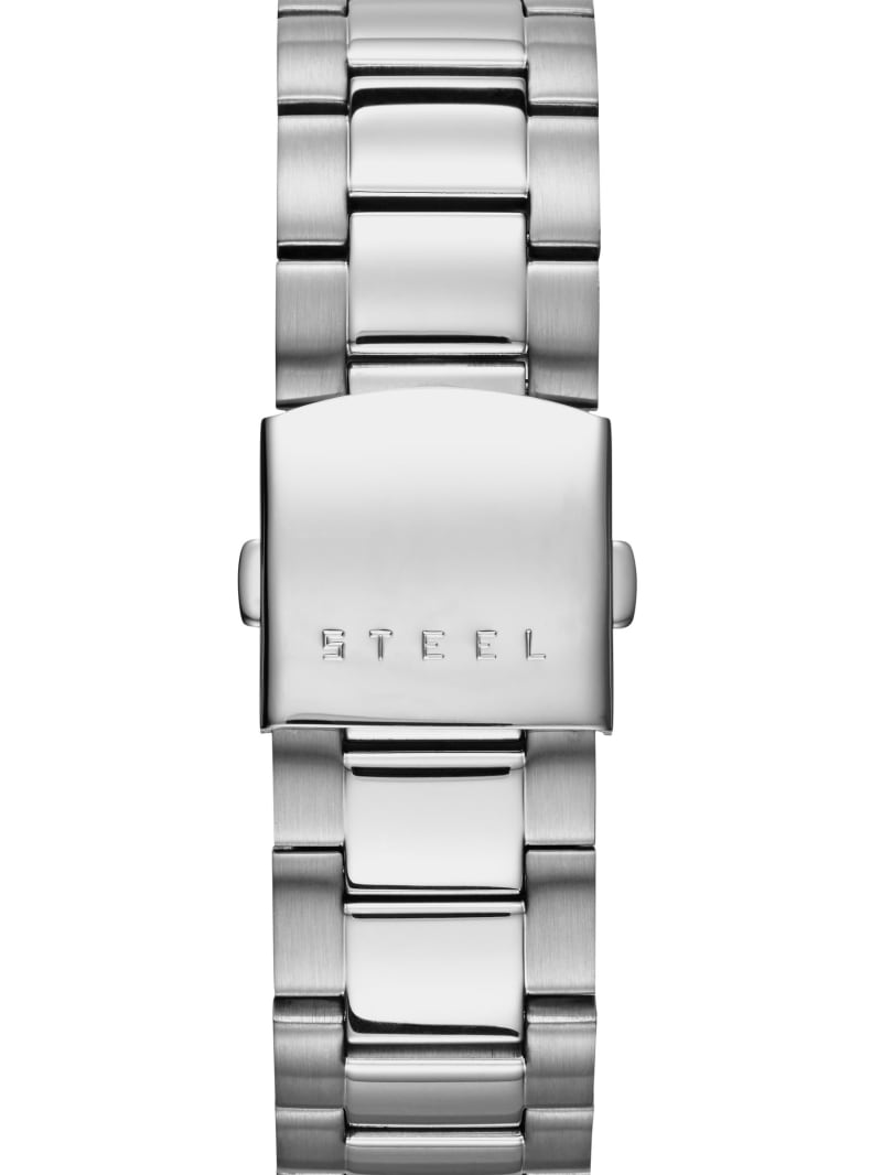 Zegarek Męskie Guess Silver-Tone Klasyczne Srebrne | 529863-NPR