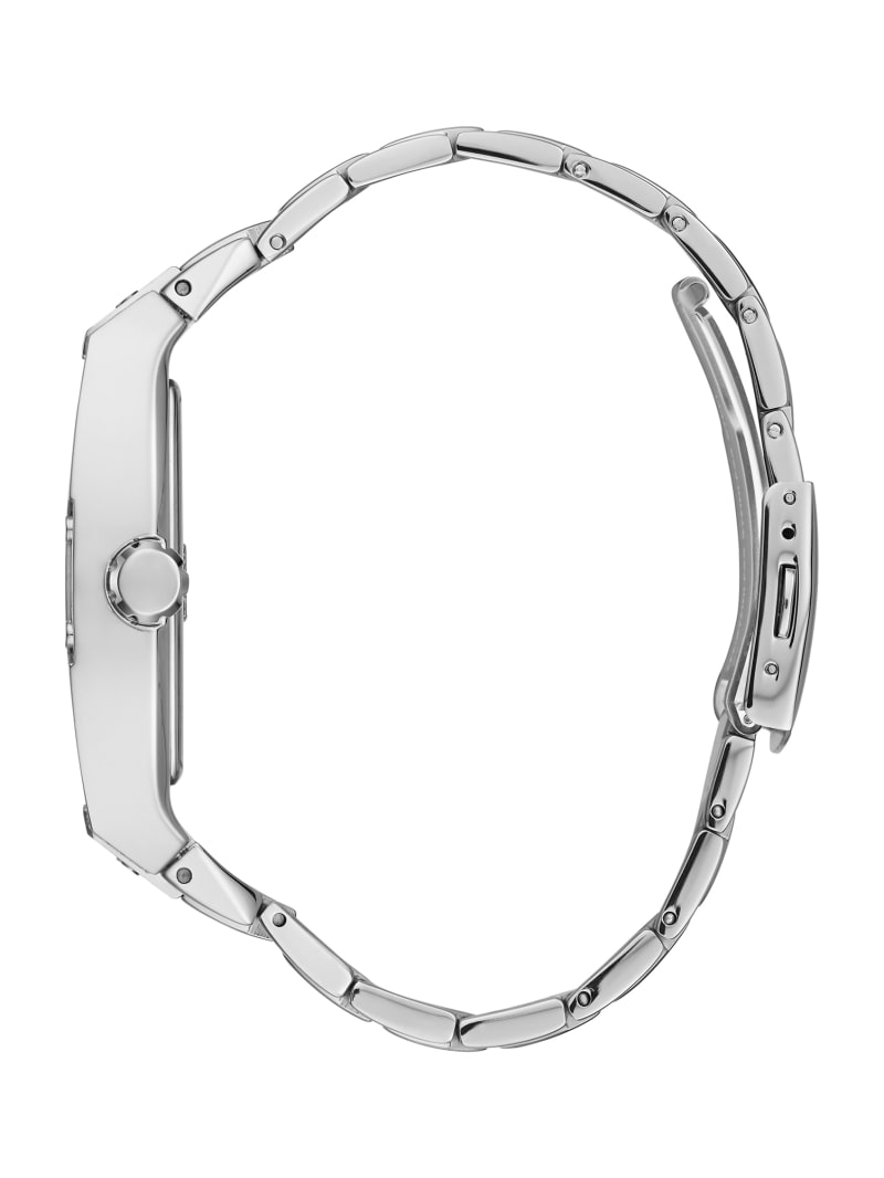 Zegarek Męskie Guess Silver-Tone Wielofunkcyjny Srebrne | 524970-YVP